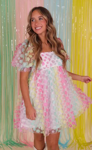 Nana Macs Rainbow Flower Dress thumbnail 3