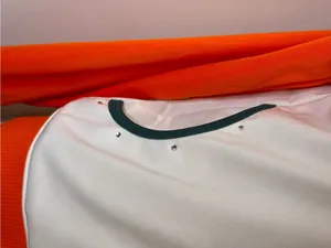 Reebok Miami Dolphins White and Orange Athletic Zip Jacket Sz M thumbnail 4