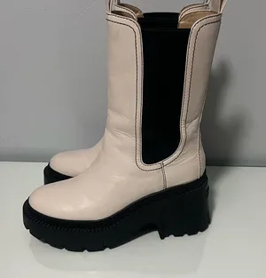 Coach Cream and Black Ankle Booties thumbnail 5