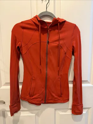 lululemon athletica Women's Red Zip Hoodie Jacket thumbnail 1