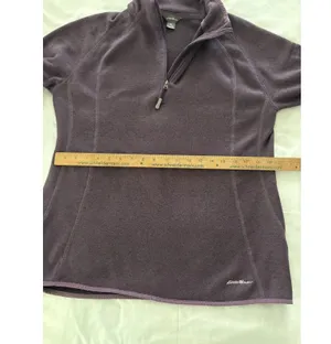 Eddie Bauer Dusty Purple Fleece 1/4 Zip Pullover Jacket Women’s Size XL thumbnail 12