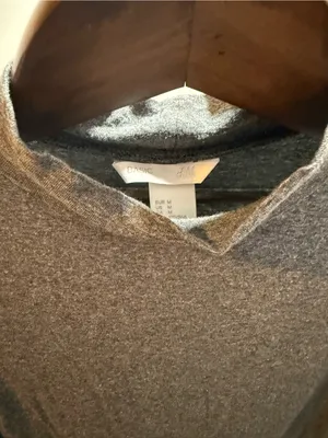 H&M Grey Sleeveless Turtleneck Tank Top Medium thumbnail 3