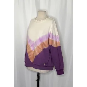 FP Movement FREE PEOPLE‎ Ombre Metti Crew Sweatshirt Shirt Ombre Tie Dye Small thumbnail 5