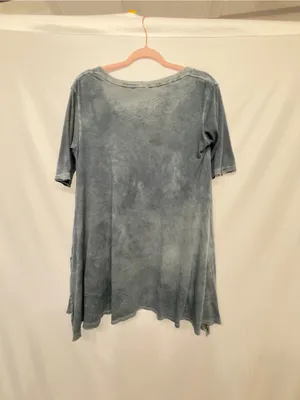 We The Free People Melrose Swing Tee Top Black Oversized XS #1727 thumbnail 9
