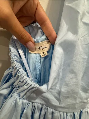 Mable Light Blue Halter Fit & Flare Dress thumbnail 4