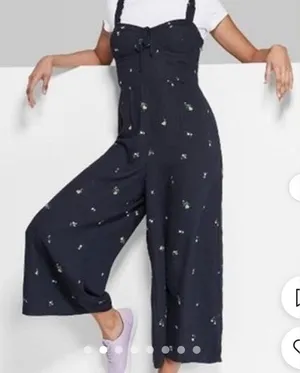 Wild Fable Women's Black and Yellow Jumpsuit size med thumbnail 1