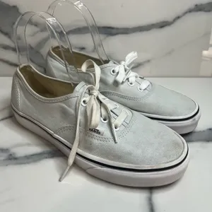 Vans Classic Baby Blue Canvas Off the Wall Skateboard Shoes Men Sz 6 Wm Sz 7.5 thumbnail 1