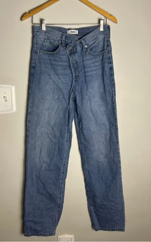 JBD Just Black Denim Criss Cross Skater Jeans 26 High Rise Wide Straight Leg thumbnail 1