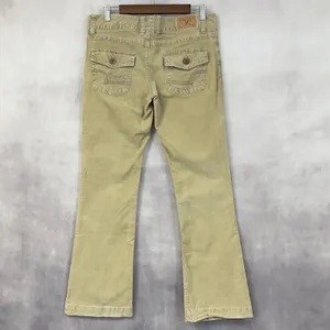 Y2K American Eagle Corduroy Pants Women 8‎ Low Rise Stretch Flare Indie Boho thumbnail 2