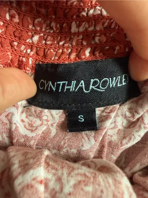 T.J.Maxx Rust Red Floral Smocked Ruffle Mini Skirt thumbnail 3