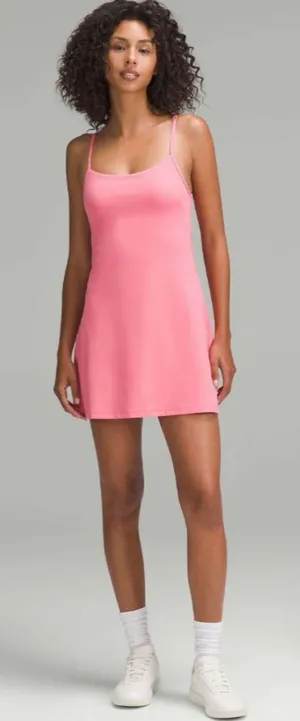 Lululemon NWT Align Cami Strap Dress Sakura Pink Shorts Underneath Size 14 thumbnail 1