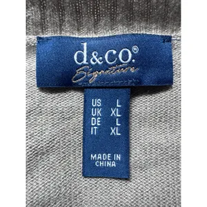 d&co Signature Women's Taupe Knit Sweater Long Sleeve‎ Oversized V-Neck L thumbnail 8