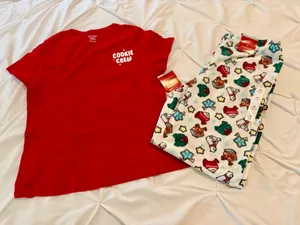 Target Wondershop Women's Christmas Pajamas PJs Size Medium NEW thumbnail 1