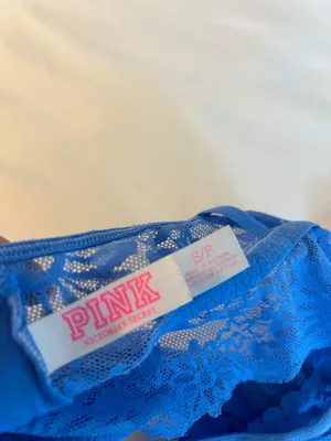 PINK Victoria's Secret Blue Lace Bralette thumbnail 3