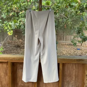 Have Los Angeles Women's Wide Leg High Waisted Pants Cream Size L thumbnail 2