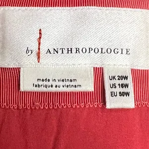 Anthropologie Plunge Mini Dress 16W Pink‎ Jacquard Floral Flirty Boho Feminine thumbnail 12