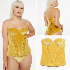 Savage x Fenty Velvet Vixen Corset in Honeycomb - S thumbnail 2