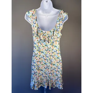 Abercrombie & Fitch Floral‎ Ruffle Strap Mini Dress Cottagecore S thumbnail 6