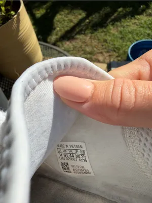 adidas Women’s Rare White Knit Sneakers with Metallic Bronze Accent thumbnail 5