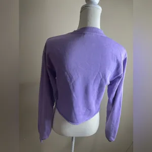 Aritzia TNA airy perfect fleece crop sweatshirt XS thumbnail 10