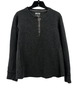Duluth Trading Henley Womens M Used Gray 35052 thumbnail 1