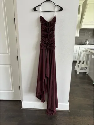 Maygel Coronel Andi Dress Size S/M Vino NEW thumbnail 2
