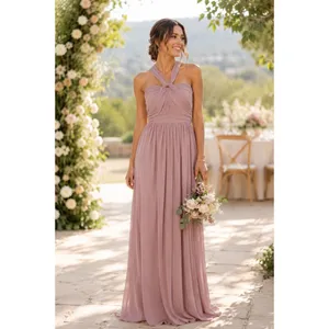 Birdy Grey Chicky Convertible Multi-way Maxi Dress Rose Quartz Pink Size S thumbnail 10