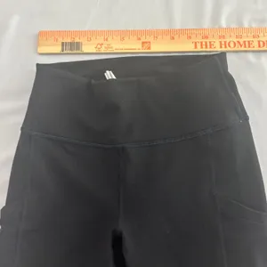 Fabletics PowerHold High Waisted Pocket Leggings Black Compression 7/8 Length S thumbnail 4