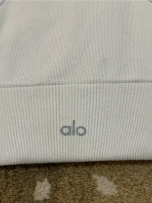 Alo Yoga off-white Seamless Delight High Neck Bra women’s size small thumbnail 8