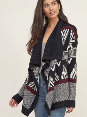 ✨ abercrombie and fitch aztec shawl cardigan✨ thumbnail 1