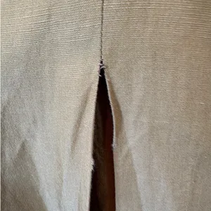 Madewell Camel Tan Linen-Blend Dolman-Sleeve Tie-Waist Midi Dress Women's Size 4 thumbnail 6