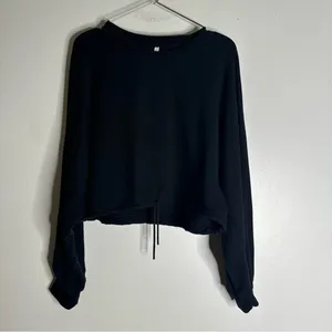 the group‎ babaton Large Black Cropped Oversized LS Leisure Sweatshirt CP thumbnail 2