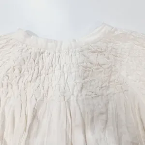 Free People Secret Falls Smocked Top in Ivory thumbnail 8