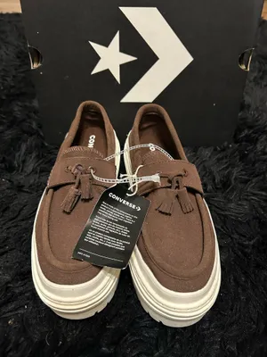 CONVERSE Chuck Taylor brown suede platform loafer slip on shoes women’s 8.5 new thumbnail 2