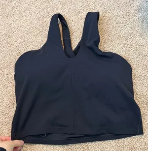 Aerie Black Crop Top Size Large thumbnail 1