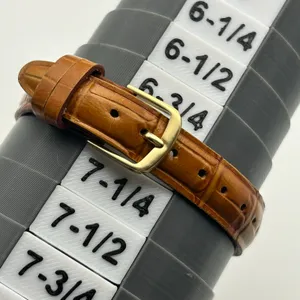 Timex Easy Reader Gold-tone Textured Brown Leather Women’s Watch Working thumbnail 8