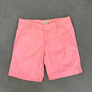 H&M Twill Cuffed Chino‎ Bermuda Shorts Neon Coral Size 6 Stretch thumbnail 6