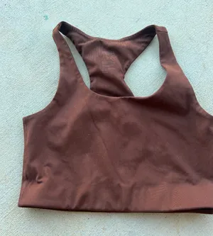 Girlfriend Collective medium brown sports bra‎ thumbnail 1