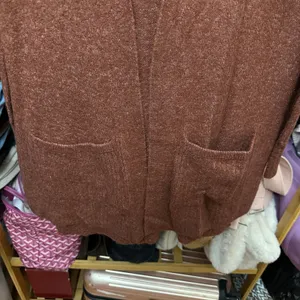 Vintage Abercrombie & Fitch Cardigan Size Medium Front Pockets‎ Rust Orange thumbnail 7