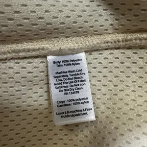 Vineyard Vines Women’s S Ivory Full Zip Vest Pockets Logo Sherpa Solid thumbnail 6