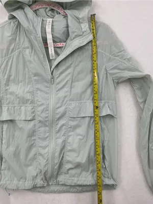 lululemon athletica Light Gray Hooded Utility Jacket 1088 thumbnail 5