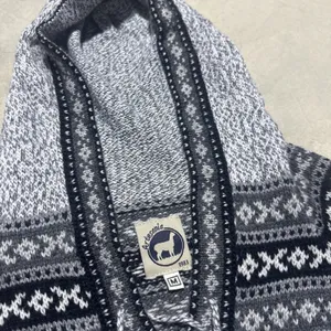Artesania Alpaca Hooded Sweater Peru Full Zip Fair Isle Southwestern SZ M thumbnail 2