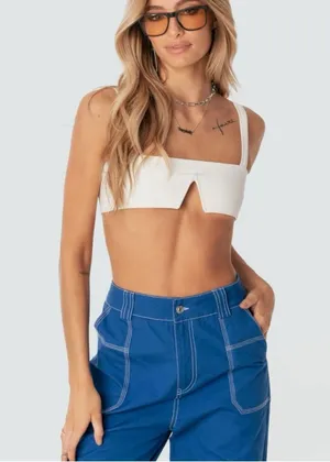 Edikted White Crop Top! thumbnail 1