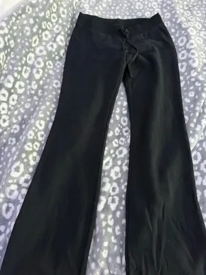Black flare sweatpants hollister thumbnail 1