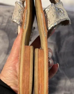 Jack Rogers gold leather sandal 10 thumbnail 5