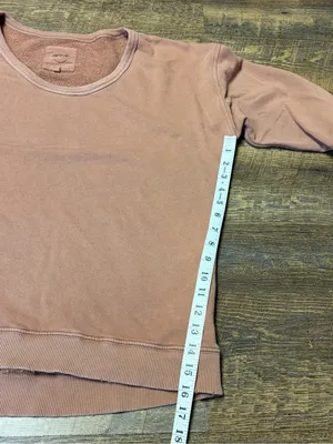 Aerie Oversized Slouchy Grunge Sweatshirt Brown Women's XS thumbnail 5