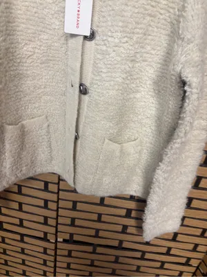 Lucky brand cream button front cardigan size small thumbnail 3