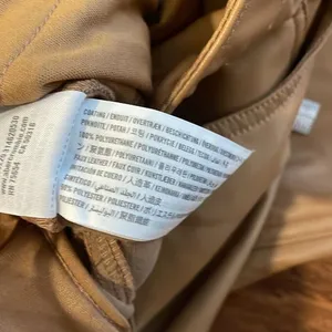 Abercrombie & Fitch 90’s ultra high rise faux leather tan pant 30 thumbnail 8