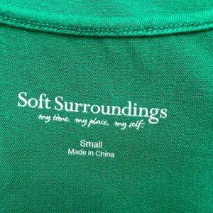 Soft Surroundings Green Scoop Neck Basic Tank‎ Top thumbnail 5