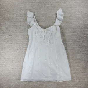 Princess Polly Besiana Broderie Anglaise Mini Sundress Sz 10 White Eyelet Ruffle thumbnail 10